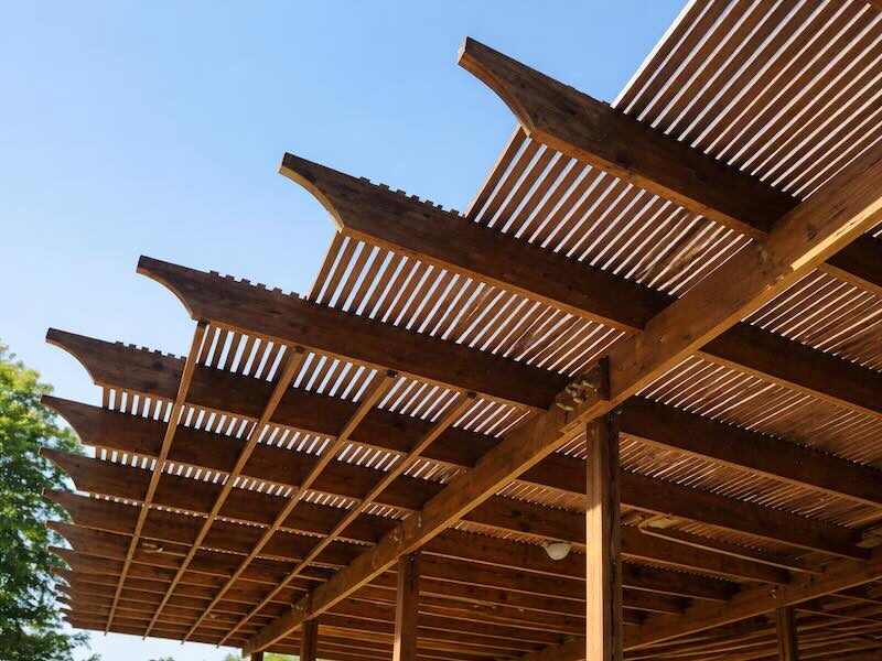 Pergola Staining